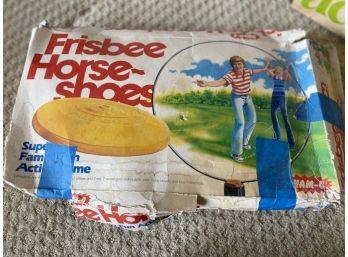 Vintage Frisbee Horse Shoes
