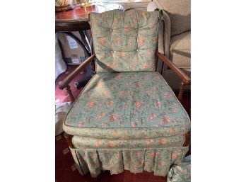 Boudoir Chair With Extra Fabric