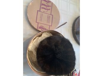 Fur Hat And Box