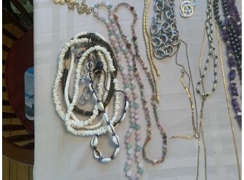 Large Lot Of Necklaces