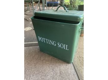 Metal Potting Soil Container