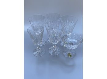 6 Waterford Crystal Glasses