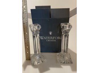 Boxed Waterford Candlestick Holders