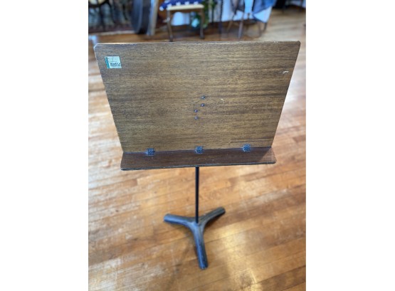 Vintage Hamilton Wood Music Stand With Metal Base