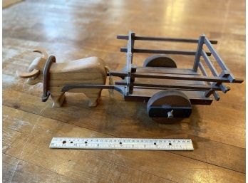 Wooden Ox & Cart