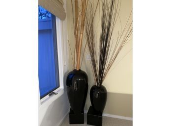 Black Floor Vases