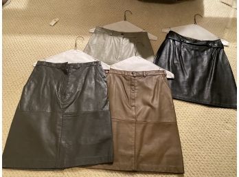 4 Leather Skirts
