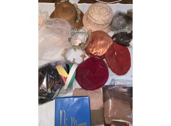 Lot Of Vintage Hats With Extras
