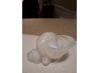 Sabino Paris Opalescent Glass Snail.  Signed.