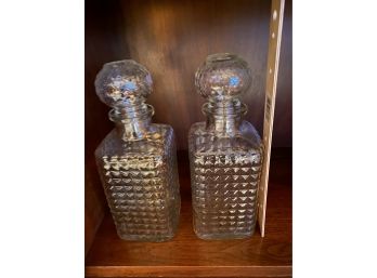 Set Of Crystal Decanters