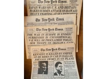 Box Of NY Times Historic Headlines