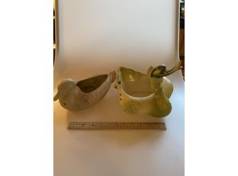 Pair Of Duck Planters
