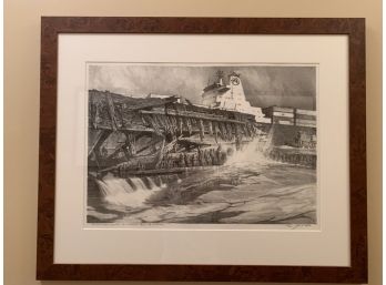 John  Noble TIDES OF 100 YEARS Lithograph