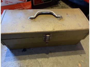 Metal Toolbox With Contents