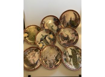 Set Of 8 Gardens Of Paradise Collector Plates