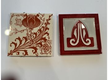 Two Decorative Tiles