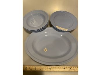 Vintage Homer Laughlin Kraft Blue Assorted Dinnerware