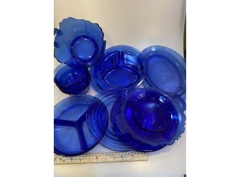 Assorted Cobalt Blue Dinnerware