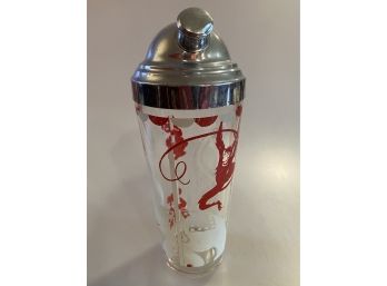 Vintage Cocktail Shaker With Circus Animals