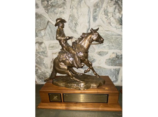 1990 National Reining Horse Association Bronze Trophy