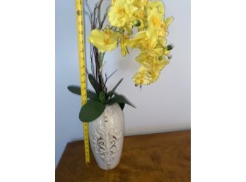 Vase With Yellow Flower