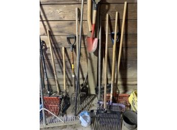 Large Lot Of Garden Tools