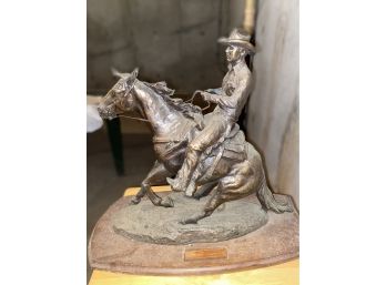 1986 NationL Stakes Bronze Horse Racing Trophy