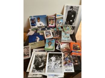 Lot Of Autographed Baseball Cards, Photos, Tickets, Etc