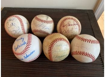 Lot Of Autographed Baseballs, Don Mattingly, Whitey Ford And More