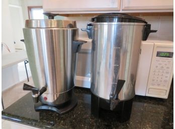 2 Large Coffee Makers