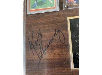 Signed 1986 Mets Plaque