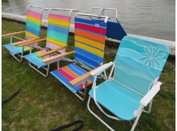 Colorful Collection Of Beach Chairs