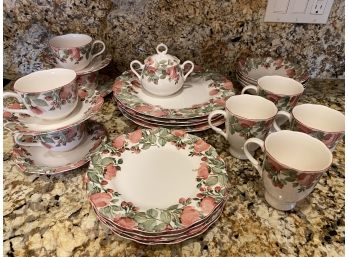 Nikko Floral China Service For 4 Plus Extras