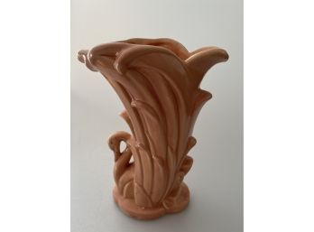 Vintage Pink Mccoy Swan Vase