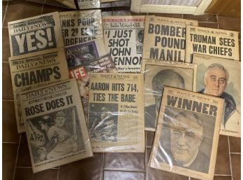 Assorted Vintage Newspapers