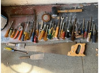Screwdriver, Saw And More Lot