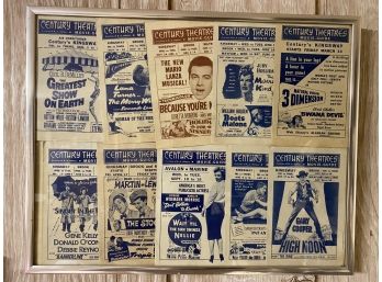 Vintage Century Theatre Movie Guides Framed