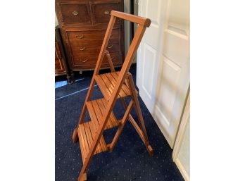 Solid Wood Step Stool Made In Italy