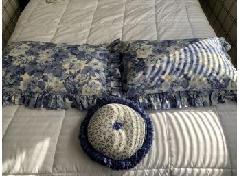 Blue And White Pillows (3)