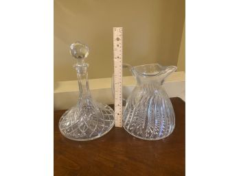 Crystal Decanter & Pitcher