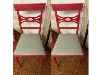 Very Vintage Wooden Folding Chairs (2)