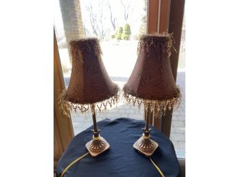 Set Of Beaded Lamps