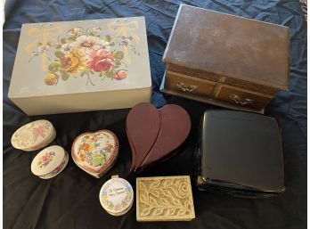 Lot Of Jewelry/Trinket Boxes