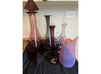 Colored Vase Lot