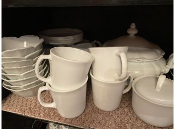 Assorted White Dinnerware