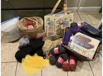 Lot Of Knitting Supplies