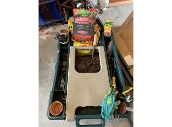 Gardening Wagon With Supplies