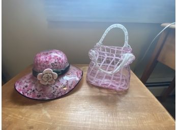 Murano Glass Millefiori Hat & Handbag