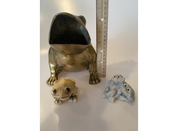 Large Brass Frog $ 2 Figurines