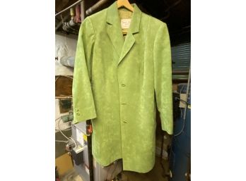 Vintage Green Suede Coat